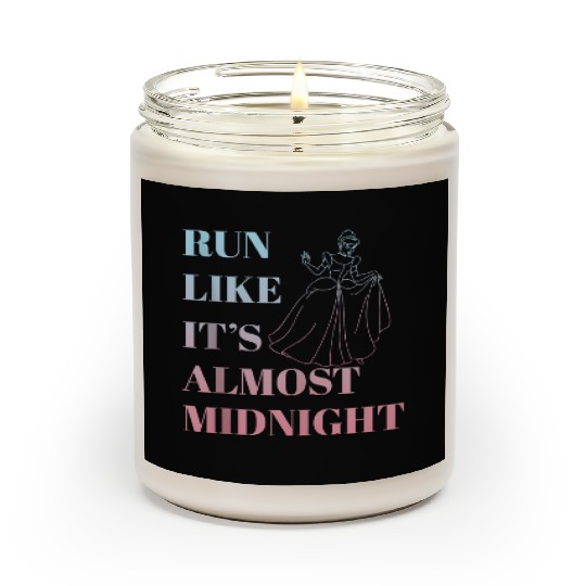 Disney Cinde Run Like Its Almost Midnight Text Scented Candles