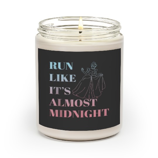 Disney Cinde Run Like Its Almost Midnight Text Scented Candles