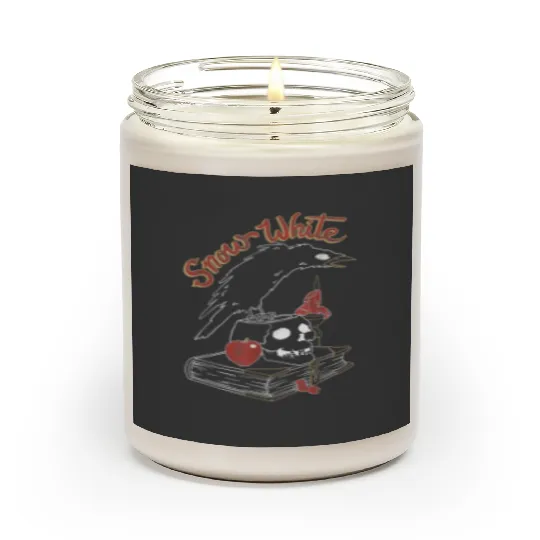 Disneys Snow White Queens Crow On Skull Graphic Scented Candles