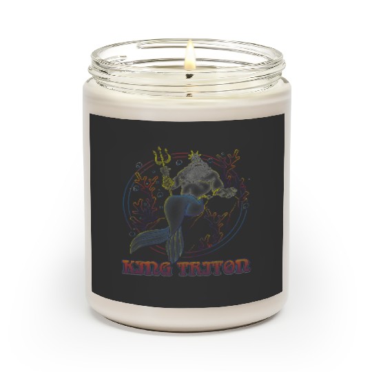 Disney The Little Mermaid King Triton Coral Circle Throne Scented Candles