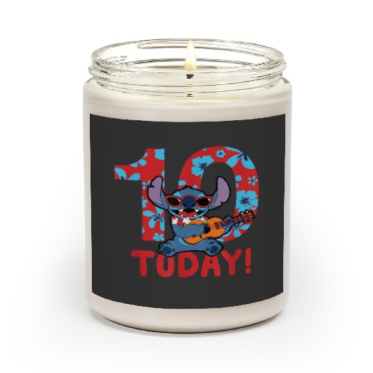 Disney Lilo Stitch Tropical Birthday 10 Years Old Today gifts trends Scented Candles