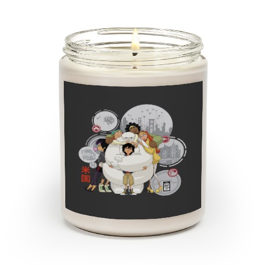 Disney Big Hero 6 TV Series Baymax Hugs Graphic Scented Candles