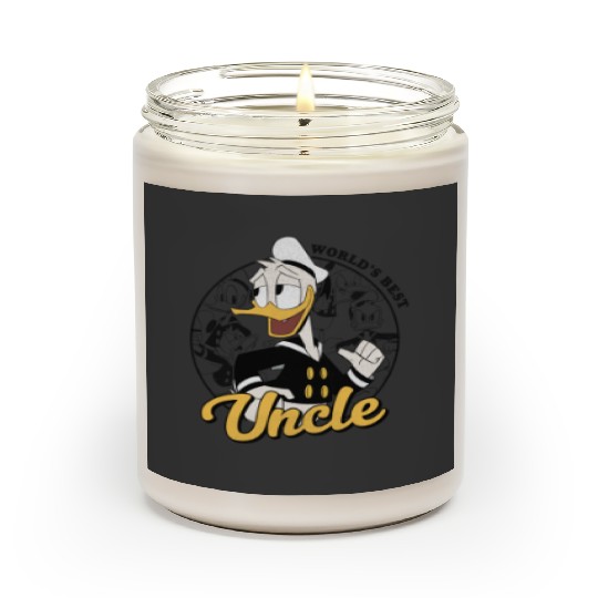 Disneys Donald Duck World's Best Uncle Circle Portrait Scented Candles