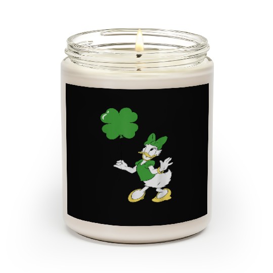 Disneyss Daisy Duck Shamrock Balloon St Patrick's Day Scented Candles
