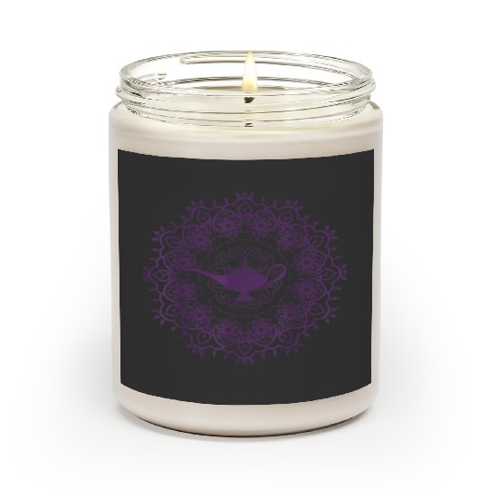 Disneyss Aladdin Genie's Lamp Purple Mandala Scented Candles