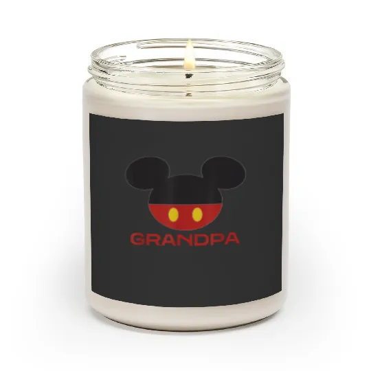 Disney Mickey Mouse Icon Shorts Grandpa Fathers Scented Candles