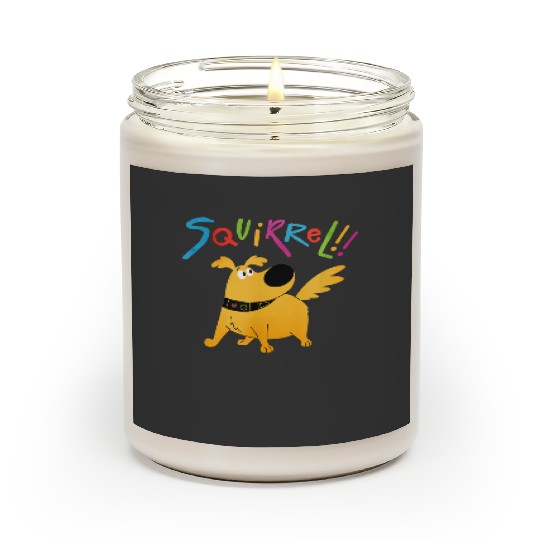 Funny Dug Dog Squirrel Pose , Disney  Up Carl Russell Kevin Tee, WDW Magic Kingdom Disneyland Holiday Vacation Trip Family Gift Scented Candles
