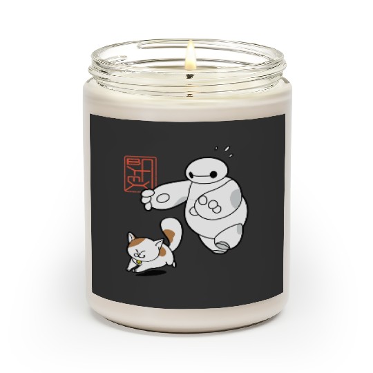 Disney Big Hero 6 Baymax Chasing Mochi Cute Shot Scented Candles