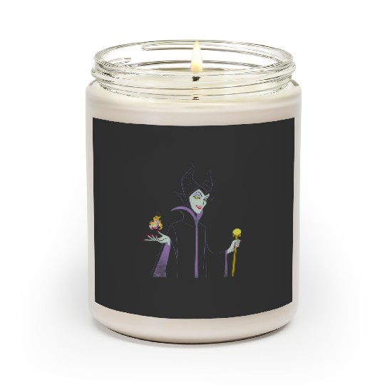 Disney Sleeping Beauty Maleficent Outline Flame Scented Candles