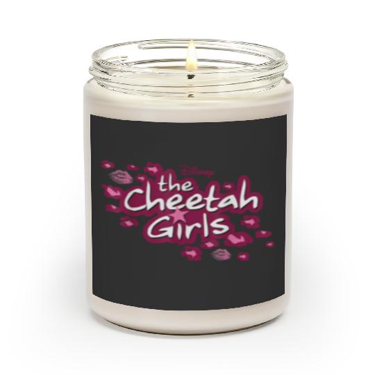 Disneyss Channel The Cheetah Girls Logo Pink Animal Print Scented Candles
