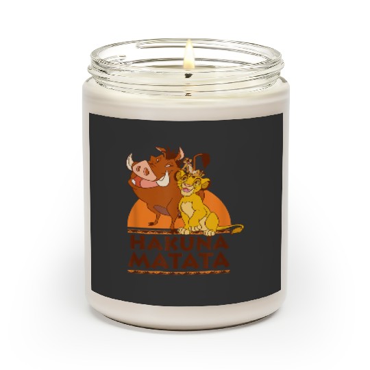 Disney The Lion King Hakuna Matata Simba Timon Pumbaa Shot gifts  Scented Candles