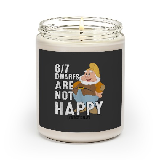 Disneyss Snow White 67 Dwarfs Are Not Happy Humor Scented Candles