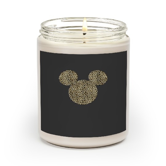 Disney Mickey And Friends Cheetah Print Mickey Ears Poster Scented Candles