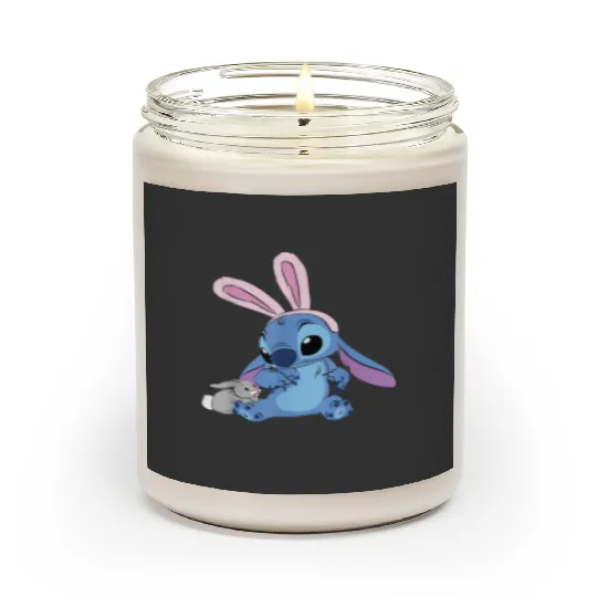 Disney Stitch with Easter Bunny Scented Candles