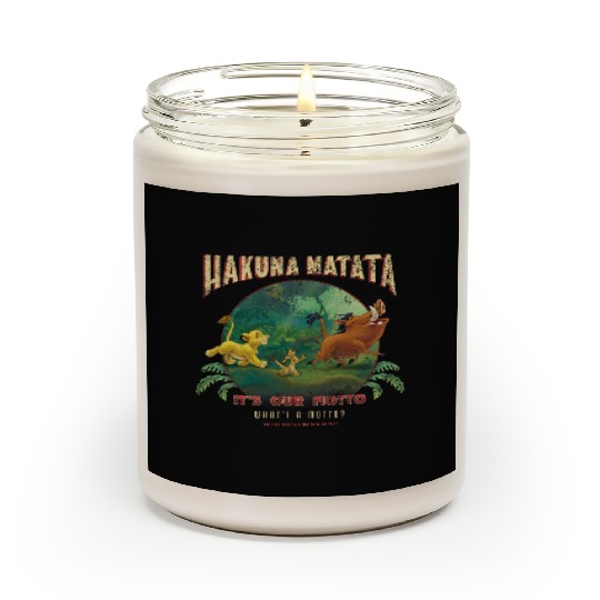 Disney Lion King Hakuna Matata Motto Simba Timon Pumbaa Scented Candles