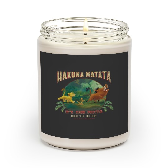 Disney Lion King Hakuna Matata Motto Simba Timon Pumbaa Scented Candles