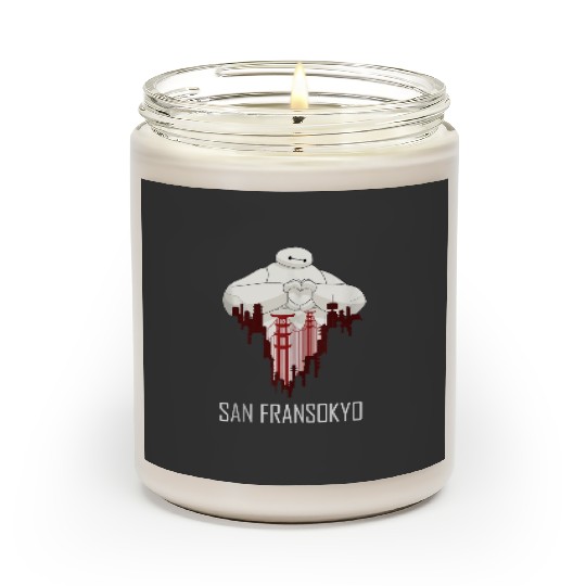 Disney Big Hero 6 Baymax San Fransokyo Love Scented Candles