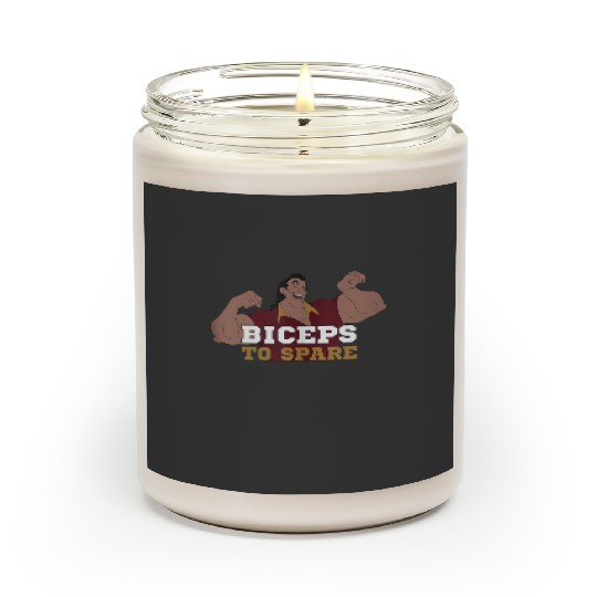 Disney Beauty The Beast Gaston Flexing Biceps To Spare Scented Candles