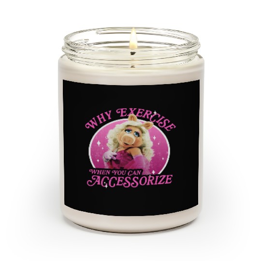 Disney The Muppets Miss Piggy Why Exercise Accessorize Scented Candles