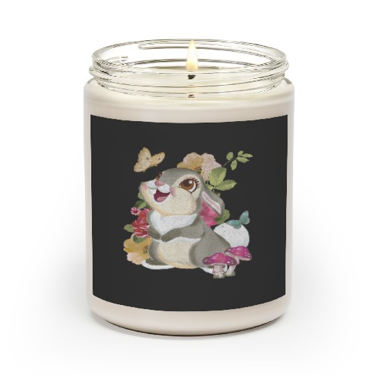 Disney Bambi Thumper Vintage Floral Portrait Scented Candles