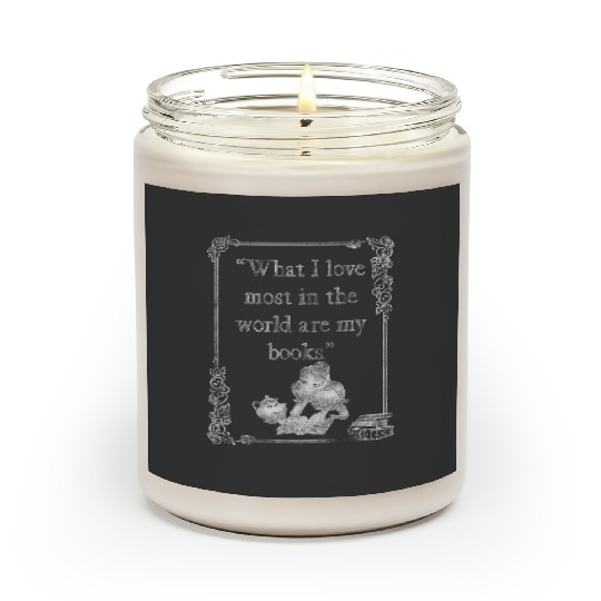 Disney Beauty and the Beast Belle Books I Love Most Quote Scented Candles