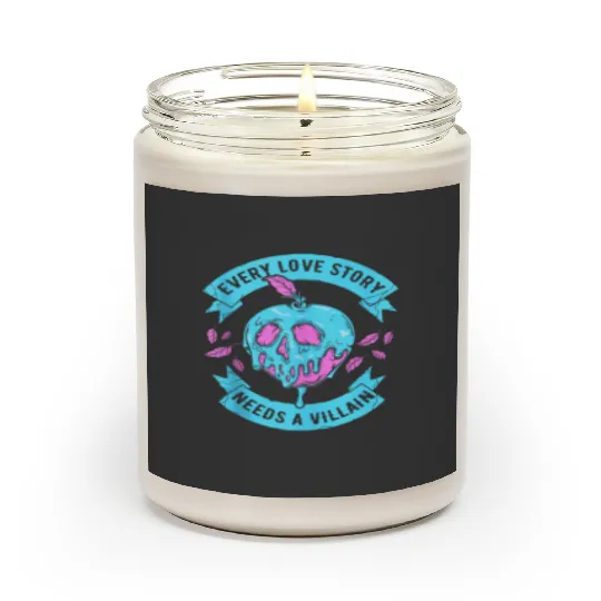 Disney Villains Valentines Day Love Story Poison Apple Logo Scented Candles