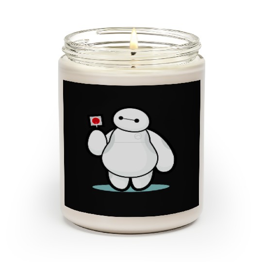 Disney Big Hero 6 Baymax With Lollipop Cute Shot Scented Candles
