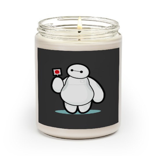 Disney Big Hero 6 Baymax With Lollipop Cute Shot Scented Candles