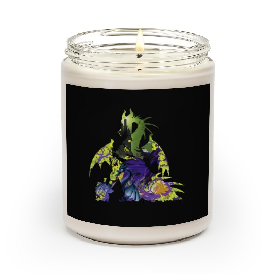 Disney Sleeping Beauty Maleficent Dragon Silhouette Scented Candles