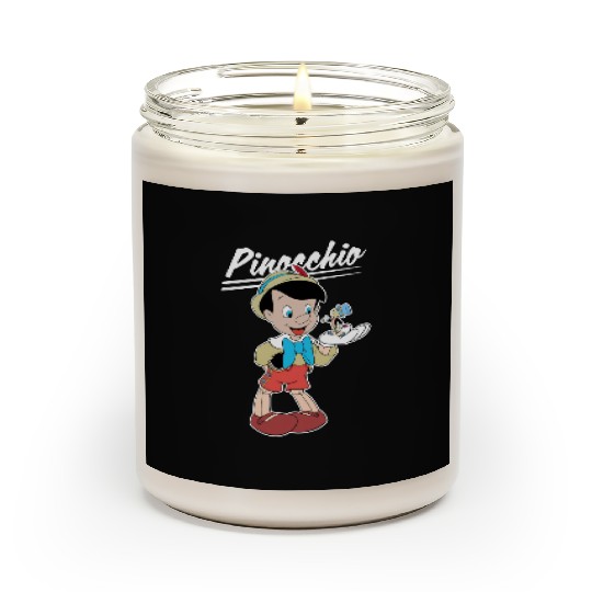 Retro Disney Pinocchio and Jiminy Cricket Scented Candles