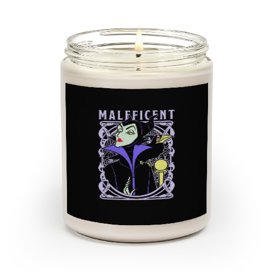 Vintage Disney Villains Sleeping Beauty Maleficent Old School Poster Scented Candles