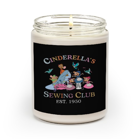 Cinde's Sewing Club Est 1950 Scented Candles, Disney Princess Cinde Jaq and Gus Mouse