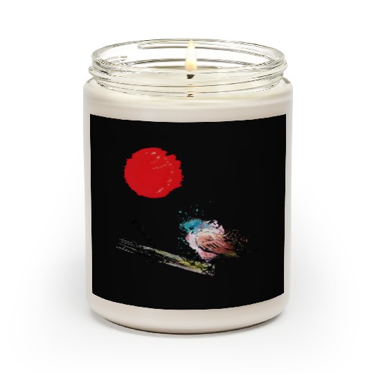 Murakami Birds Red Moon Japenese Scented Candles