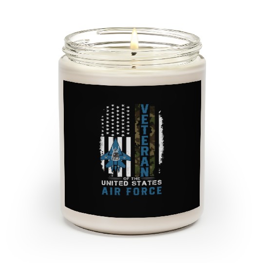 Us Air Force Veteran Camo Scented Candles