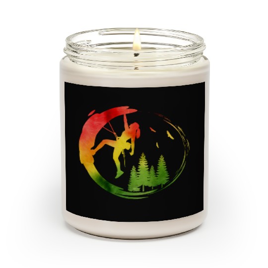 climb climbing rock climbing climber gift Scented Candles