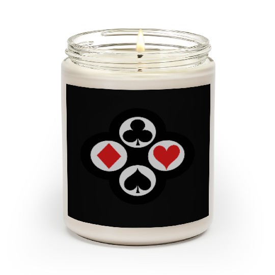 Poker Suits Circle Vector Scented Candles