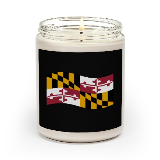 Waving Maryland Flag Scented Candles
