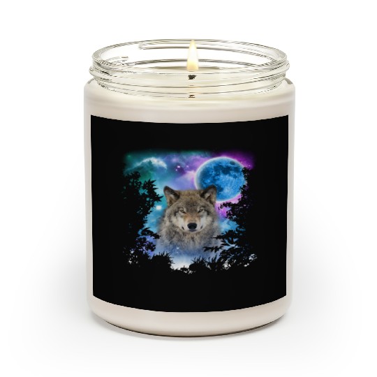 Timber Wolf MidNight Forest Scented Candles