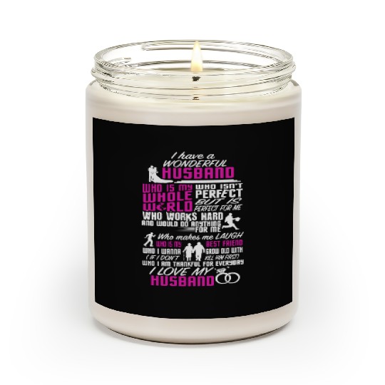 I Love My Husband Scented Candles