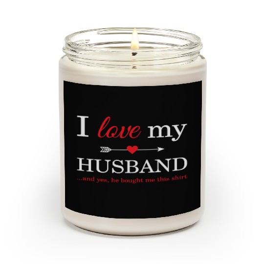 I Love My Husband Scented Candles