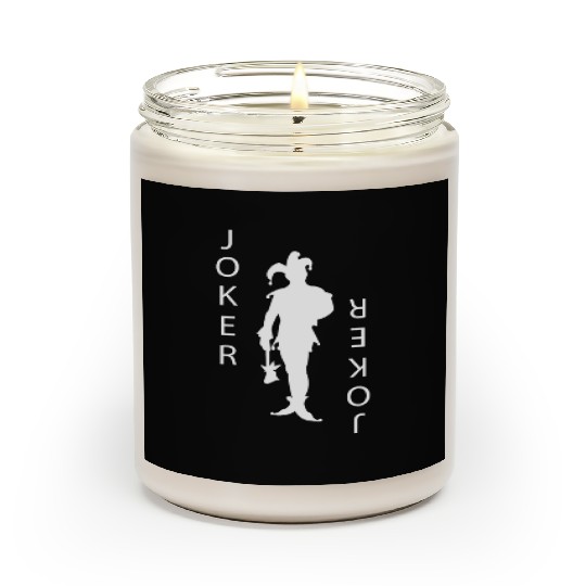 Joker Playing Card Gambling Scented Candles