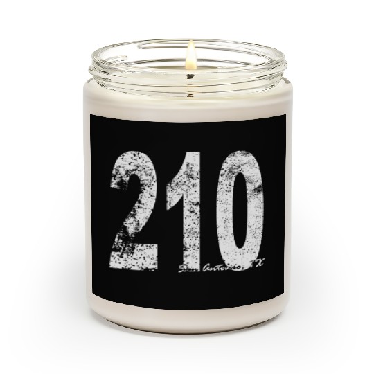 Vintage San Antonio Area Code 210 Scented Candles