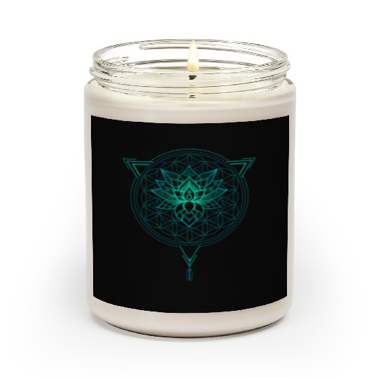 Lotus of Life Mandala in Geometric Scented Candles