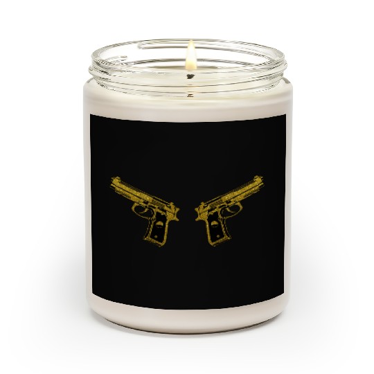 Golden Gun - Pistol Weapon Fire Ammo Scented Candles