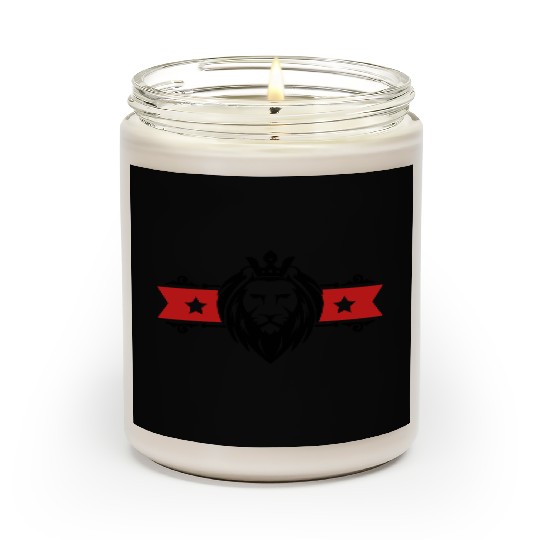 lion head banner Scented Candles