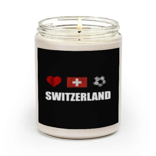 Switzerland Football Scented Candles - Switzerland Soccer