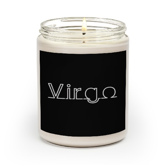 Virgo in White Scented Candles