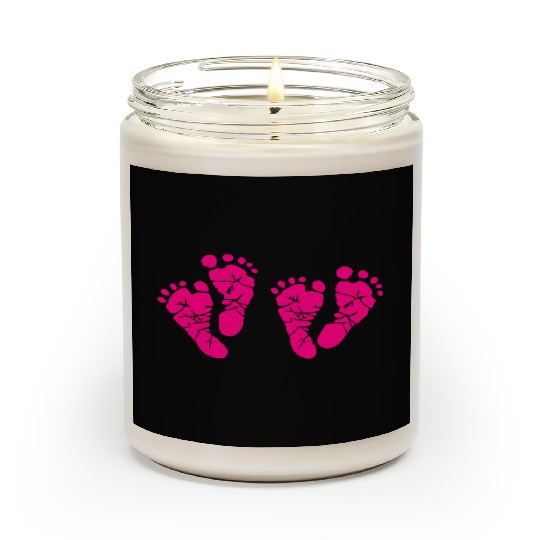 Twin Baby Feet - Pregnancy - Maternity - Mom to be Scented Candles