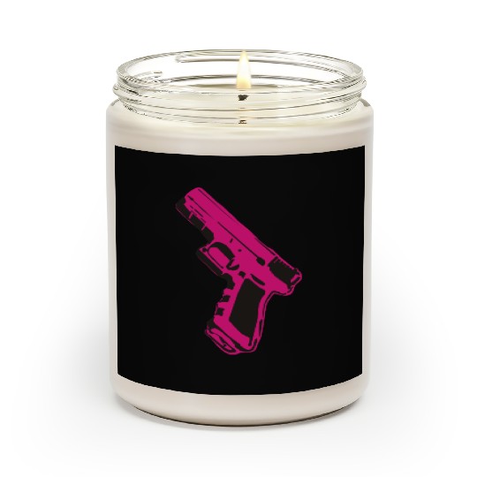 Pink gun Scented Candles