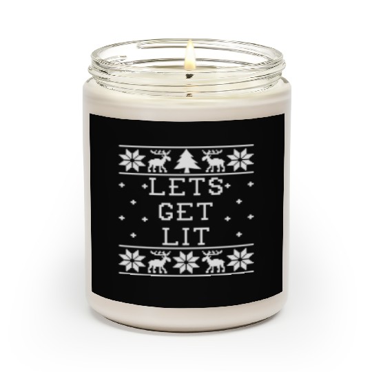 Lets Get Lit - Ugly Christmas Scented Candles